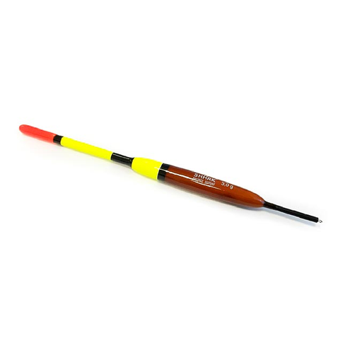 Float Shark AL-AG fishing float with aluminum-silver finish showing precise water line marker and high visibility top