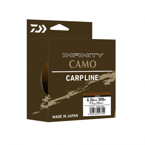 Monofilamentinis valas Daiwa INFINITY CAMO Brown Camo