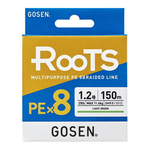 Pintas valas GOSEN Roots PE X8 Light Green