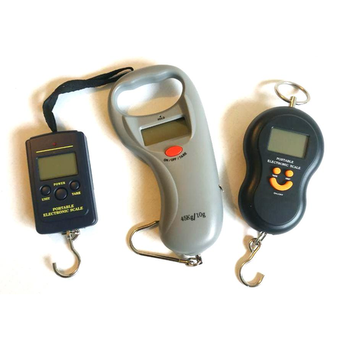 Elektroninės žvejo svarstyklės iki 40 kg su skaitmeniniu ekranu