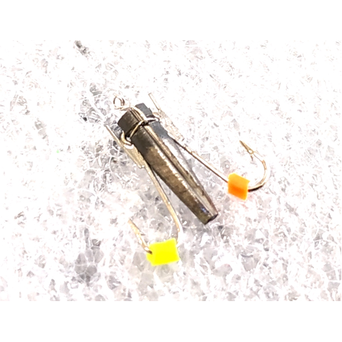 Tungsten Ice Jig 702 0.6g ultra-light winter fishing lure in silver finish for ice fishing