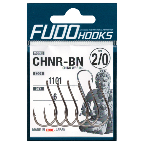 Fudo CHINU w/ring kabliukai su kilpute BN spalvos įvairių dydžių