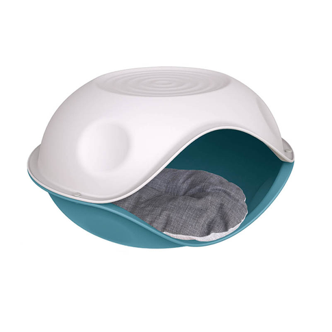Plastikinis šuns guolis Duck Pillow su dangčiu ir minkšta pagalve