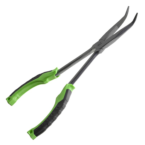 Daiwa Prorex Longnose Pliers C atkabinimo replės su ergonomiškomis rankenomis ir lenktomis žiotimis žvejybai