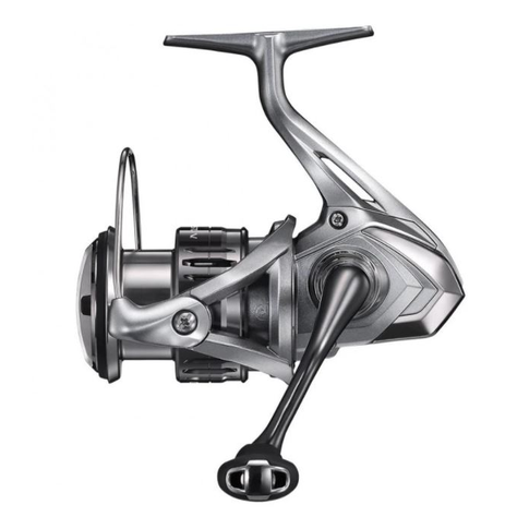 Shimano Nasci FC spinning reel front view showing HAGANE gear system