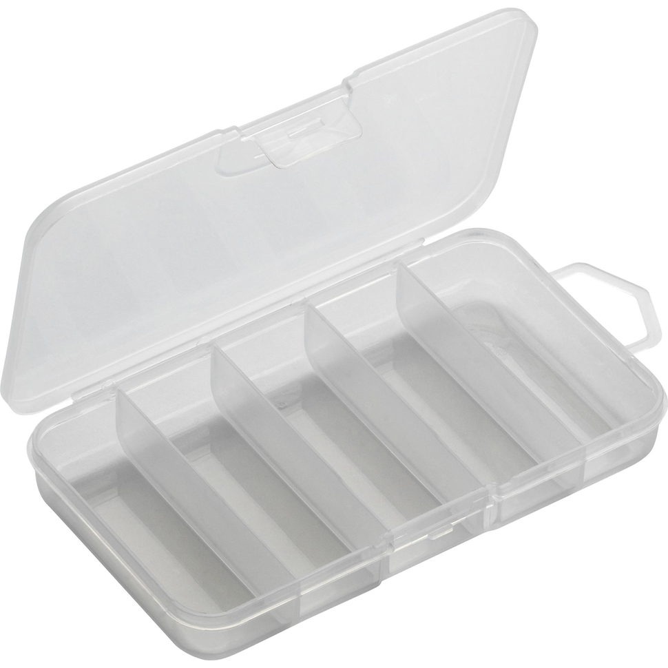 Dėžutė SF340-5 smulkmenoms su matmenimis 16x9,5x2,5 cm, pilkos spalvos organizatorius