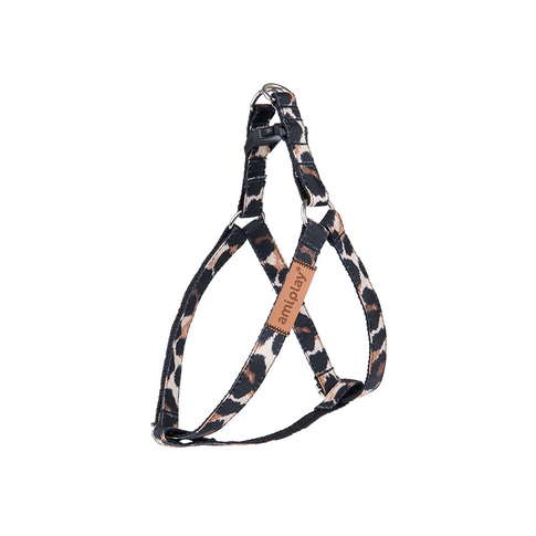 Amiplay Safari adjustable dog harness in predatory colors for small and medium breeds