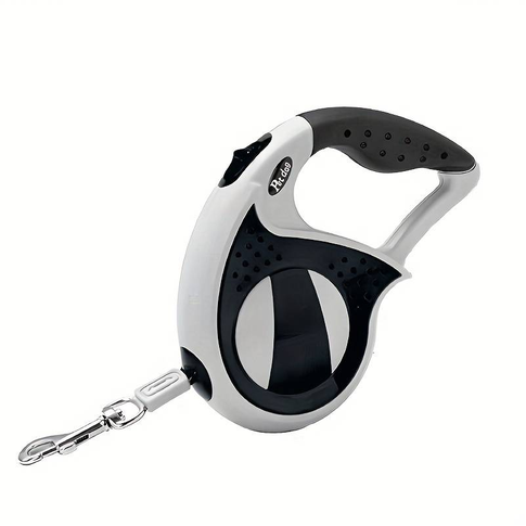 Automatic retractable dog leash with comfortable ergonomic handle