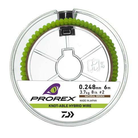 Prorex Hybrid metalinis pavadėlis rudos spalvos su kamufliažine danga žvejybai