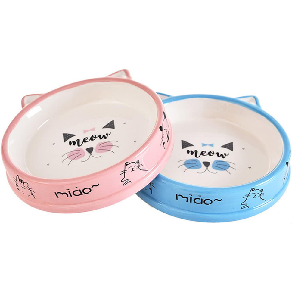 Keramikinis dubenėlis Miao katėms, 13 cm skersmens, saugus ir patogus