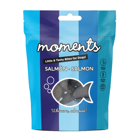 Moments SALMON natūralūs šunų skanėstai su lašiša, be grūdų ir konservantų, 60g pakuotė