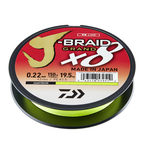 Daiwa J-Braid Grand x8 Chartreuse pintas žvejybinis valas žalios spalvos 135m ritėje