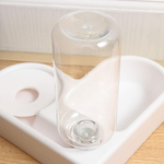 Durable plastic corner feeder with 500ml water bottle