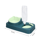 Multifunctional pet feeding station with removable bowl and bottle