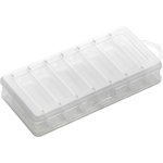 19x9.5cm fishing lure organizer box 358-3 showing multiple storage sections