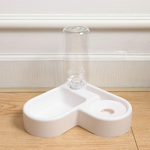 L-shaped non-slip pet bowl fitting perfectly in corner