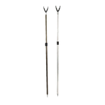 Professional carp fishing rod holder with adjustable angle and secure grip mechanism