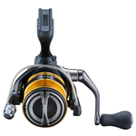 Shimano Sahara FJ spinning reel handle and anti-reverse switch detail