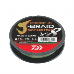 Pintas valas Daiwa J-Braid Expedition X8 Dark Green