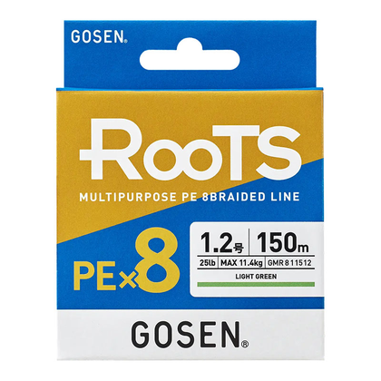 Pintas valas GOSEN Roots PE X8 Light Green