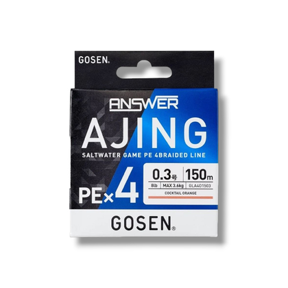 Pintas valas GOSEN Answer AJING PE X4 Cocktail Orange