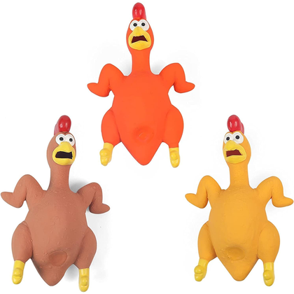 Squeaky Latex Toy Chicken